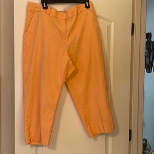 Peach crop pants